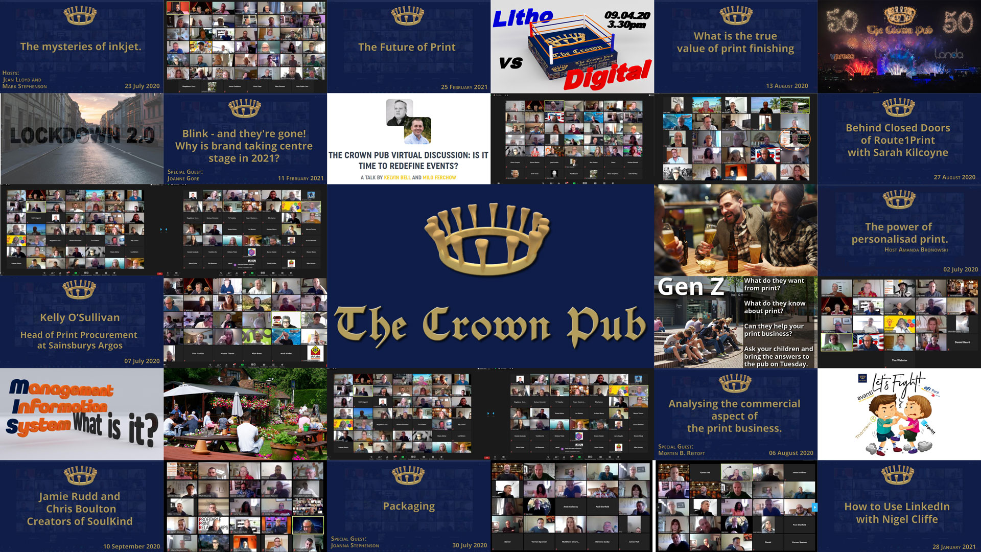 The Crown Pub Collage